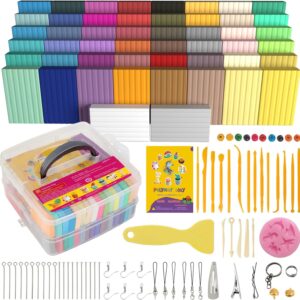 Polymer Clay Kit – 50 Colors Oven-Bake Modeling Clay Set