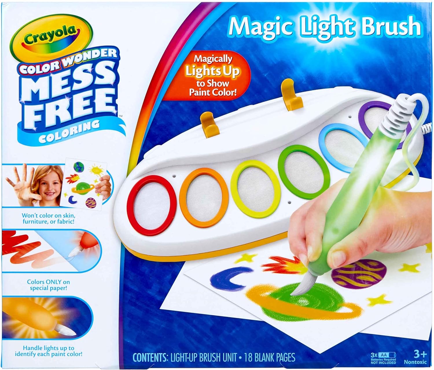 Crayola Magic Light Brush – Mess-Free Paint Kit